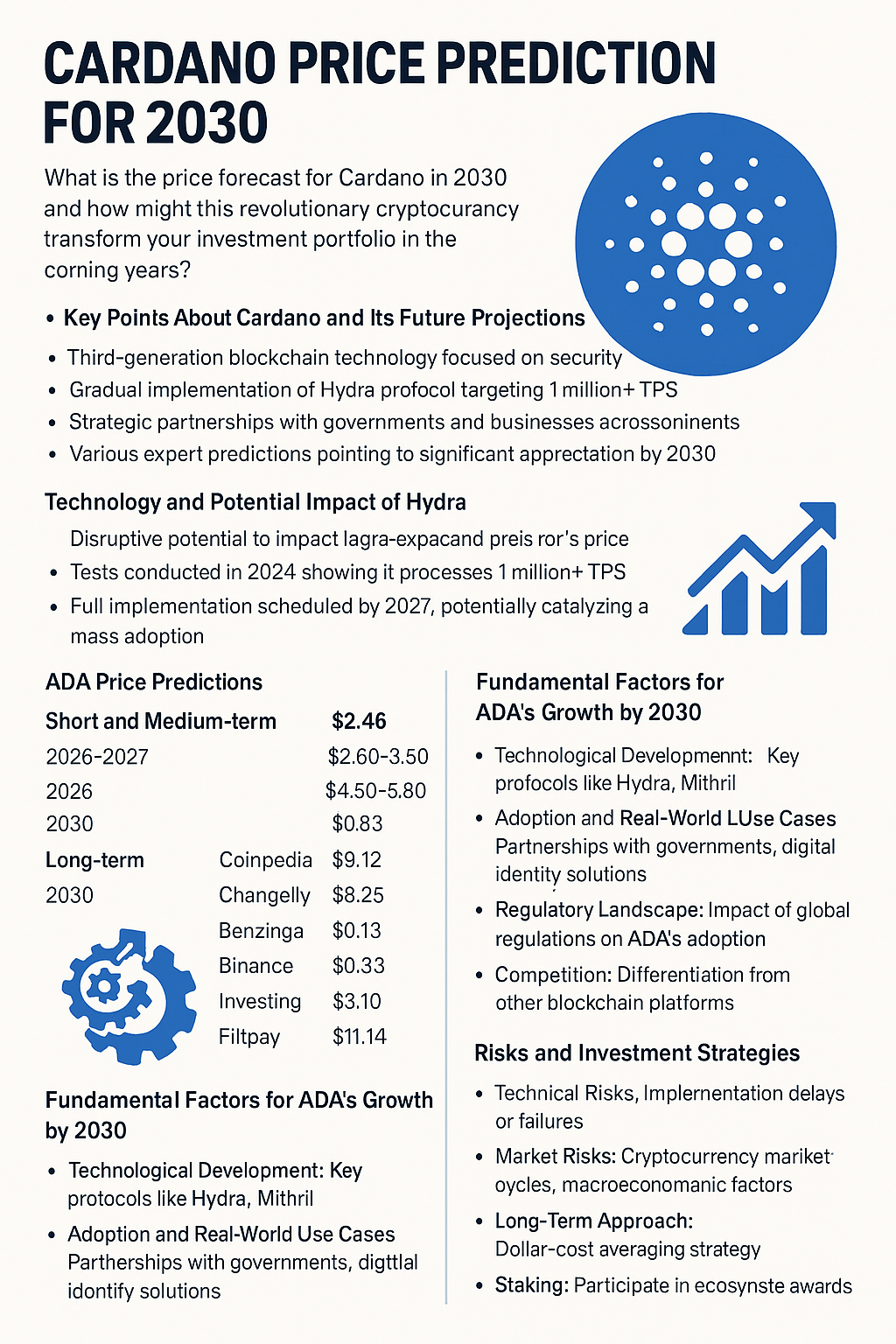Qual a Previsão de Preço Para Cardano para 2030 