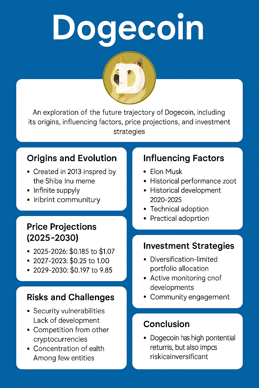 Projeção de preço Dogecoin até 2030