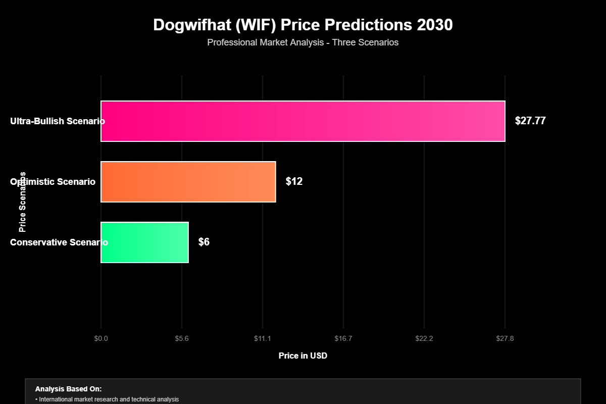 Previsão de Preços Dogwifhat (WIF) Para 2030